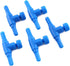 E-outstanding 5PCS T Shaped Control Valves Aquarium 2 Way Air Line Regulator Connector for Fish Tank Pump, 4mm...