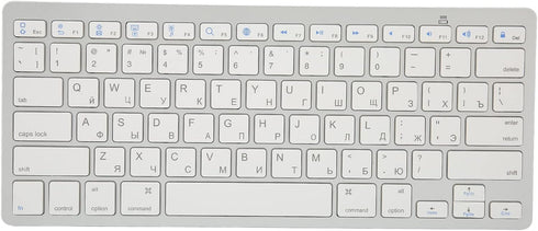 Multi-Device Slim Portable Bluetooth 3.0 Keyboard, 11 Kind of Language 78 Keys Ultra Slim Keyboard for/Windows/Android(Russian)...