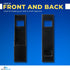 1InTheOffice Plastic Magazine File Holder, File Holder Organizer Box, 3 x 10 x 11.88, Recycled, Black, (2 Pack)...