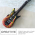 Zerodeko 6Pcs Inflatable Guitars, Blow Up Flame Guitar Toys Air Inflation Musical Instruments 80s 90s Rock and Roll Party Decorations Musicial Par...