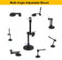 Magnetic Camera Mount for GoPro Hero/Insta 360 / DJI OSMO/AKASO Action Camera,3.46 inch Diam Magnetic Rubber Coating Base,10 inch Length Adjustabl...