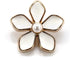 20 pcs White Enamel Plumeria Metal Sewing Shank Buttons for Coats -23mm -7/8"...