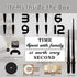 Mintime Large Wall Clock Battery Operated DIY Wall Clock for Modern Decorative Living Room/Office...