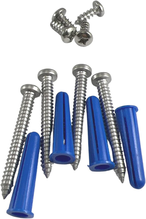 Harris Hardware TP15239 Stamped Steel Pilaster Pack for 1-1/4 in. Post, 2 One-Ear Brackets and One Way Fasteners...
