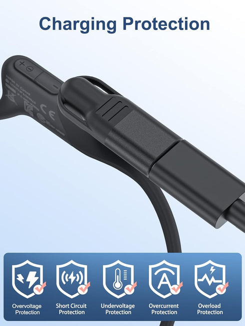 seynli USB C to Magnetic Adapter for Aftershokz Headphones Charger, Compatible with Shokz Aeropex, OpenRun, OpenRun Pro, OpenRun Mini, OpenComm 2/...