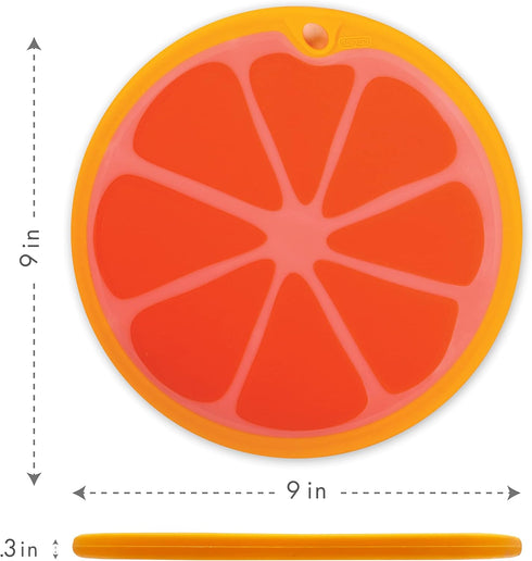 Dexas Citrus Slice Cutting Board/Serving Board 9 inches, Grapefruit...
