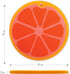 Dexas Citrus Slice Cutting Board/Serving Board 9 inches, Grapefruit...