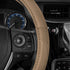 Motor Trend Beige Classic Stitch Perforated Simulated Leather Steering Wheel Cover, All Beige...