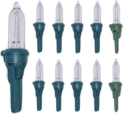 Read Listing Before Purchasing 10 GE 3.3 V .066 W Watt LED Mini Clear Bulb Christmas Light Bulbs Tree Light Replacement...