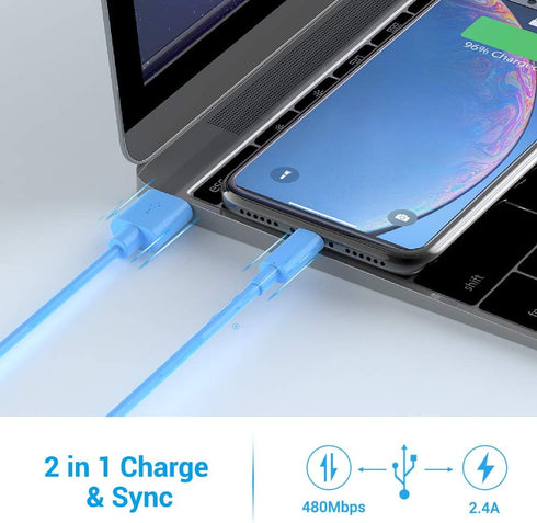 Nikolable Lightning Cable MFi Certified iPhone Charger 3Pack 6ft Lighting to USB A Charging Cord Compatible with iPhone 13 12 11 Pro Max XS XR 8 P...