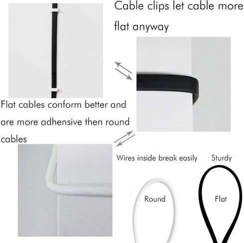 2- Pack 40FT Flat Power Extension Cable Compatible with Wyze Cam/Wyze Cam Pan,Yi Camera,NestCam Indoor,Blink XT Camera,USB to Micro USB Charging C...