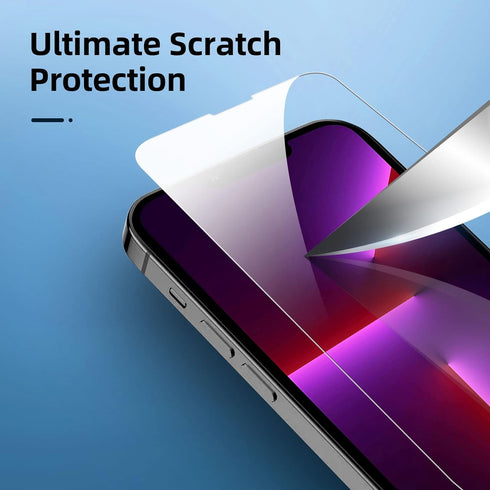 NEW'C 4 Pack, 2 Pack Screen Protector for iPhone 13 Pro + 2 Pack Camera Lens Protector, Sensor Protection,Case Friendly Tempered Glass Film......