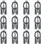 12Pcs Small Folding Scissors,Stainless Steel Pocket Scissors,Mini Scissors Set for Craft Travel Trip Camping Outdoor...