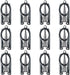12Pcs Small Folding Scissors,Stainless Steel Pocket Scissors,Mini Scissors Set for Craft Travel Trip Camping Outdoor...