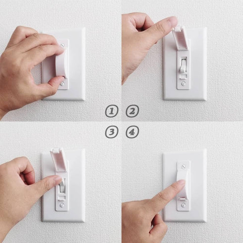 Wall Switch Guard, ILIVABLE Childproof Light Switch Plate Covers Protects Your Circuits from being Accidentally Turned On or Off by Children and A...