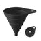 Funnels for Kitchen Use, Food Grade Silicone Collapsible Kitchen Funnel (Black)...