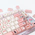 PBT XDA Pink Meow Meow Cartoon Cats keycaps Set for Girl Boys Custom Keyboard for Gateron Kailh Cherry Mx Switches ANSI Layout...