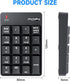 MOFII Bluetooth 5.1 Number Pad Wireless Numeric Keypad Silent 19 Keys USB Keypads, Portable Financial Accounting Numpad 10 Key for Laptop/Notebook...