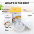 Egg Cooker for Microwave - 4 Egg Capacity Microwave Egg Cooker for Hard Boiled Eggs | Food-Grade Soft, Medium and Hard Boiled Egg Cooker | Easy to...