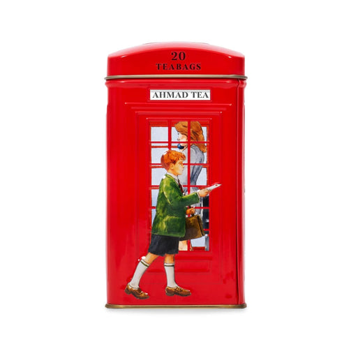 Ahmad Tea London Telephone Box Caddy Gift Tin, 20 Teabag, English Breakfast...