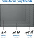MIGHTY MONKEY 100% Waterproof Dog Food Mat, Raised Edges Silicone Pet Feeding Placemat for Cat, Dogs, Pet Bowls, High Lipped Tray Prevents Water S...