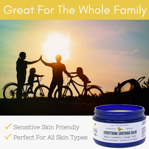 Yellow Bird Natural Soothing Foot & Body Balm - Everything Skin Moisturizer, Organic Itch Relief Cream, Baby Diaper balm, Soothing Gentle Moisturi...