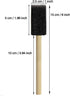 1 Inch Sponge Brushes for Painting DIY Crafts Foam Paint Brush with Wooden Handles for Staining Stencils Art Project Decoupage Acrylics Varnishes ...