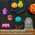 2 Pack Halloween Silicone Cake Mold Pumpkin Bat Skull Ghost Shape Silicone Mold for Chocolate Candy Gummy Jello Ice Cube Crayon Melt Biscuits, Soa...