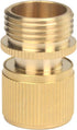 Set of Brass Male and Female 3/4 Inch Water Hose Quick Connect Fitting Garden Quick Release Hose Connector...