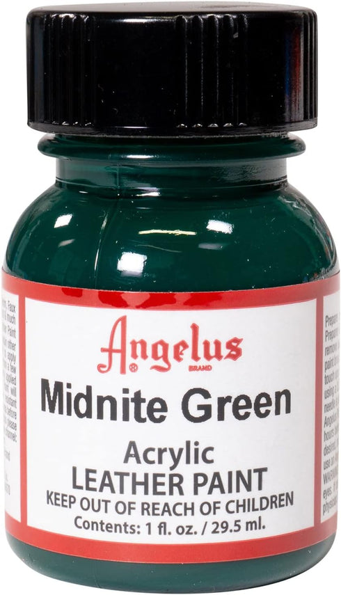 Angelus Acrylic Leather Paint, 1 Fl Oz (Pack of 1), Midnight Green...