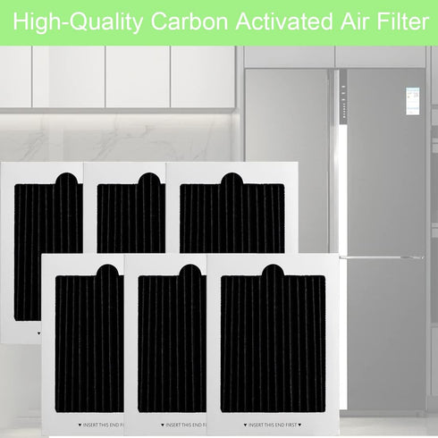 4 Pack Refrigerator Air Filter Replacement Carbon Activated Air Filter Compatible with Frigidaire and Electrolux Air Filter, Replaces SCPUREAIR2PK,EAFCBF PAULTRA RAF1150, 242047804, 241754002