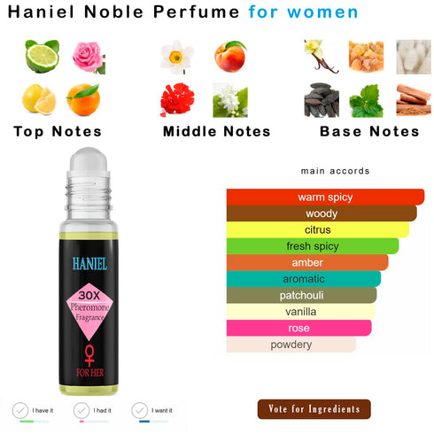Haniel Roll On Perfume, Pheromones Perfume Oil For Women, Impression of Noir sensual Elegance Floral Fragrance, Sandazee Pheromone Oil, Golden Lur...