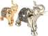Elephant Statue, Feng Shui Lucky Elephant Figurine, Golden Elegant Sculpture, Small Resin Home Decoration, Wealth Figurine...
