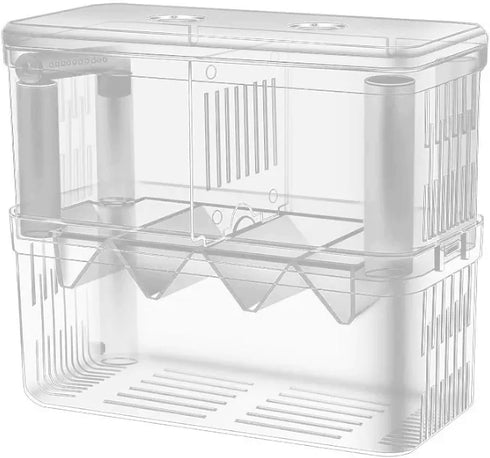 J-star Extra Large Fish Breeder Box, Acrylic Aquarium Breeder Box, Fish Isolation Box for Betta, Guppy, Killifish, Shrimp, Clownfish etc....