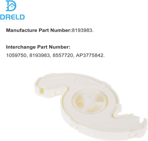 8193983 Spinner Kit Compatible with Whirlpool, Maytag, KitchenAid, Kenmore Dishwasher - Replace AP3775842,1059750, 8557720, PS972316