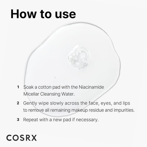 COSRX Low pH Niacinamide Micellar Cleansing Water (13.52fl.oz/400ml)...