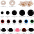 600PCS Plastic Safety Eyes and Noses,6mm-14mm Colorful Crochet Toy Eyes and Noses with Washers for Amigurumi Craft Doll Puppet Plush Animal and Te...