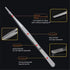Long Tweezers- with Precision Serrated Kitchen Tweezers Tongs? for Barbecue and Hand-Made Stainless Steel Cooking Tweezers?8 inches?...