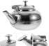 Yardwe Tea Kettle Stovetop Whistling Teakettle Stainless Steel Tea Pots Induction Stovetop Teapot Kitchen Water Boiler Kettle Fast Boiling Heat Wa...