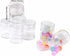 TDOTM Clear Plastic Bead Storage with 30 Pieces Storage Jars Container Bottle with Lid Embroidery Diamond Painting Transparent Accessory Box Organ...