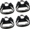 2Pairs 4PCS Stainless Steel Triangle Split Ring Stainless Steel Lug Ring Camera Strap Triangle Split Ring Adapter riangle Split Ring Hook Plastic ...