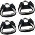 2Pairs 4PCS Stainless Steel Triangle Split Ring Stainless Steel Lug Ring Camera Strap Triangle Split Ring Adapter riangle Split Ring Hook Plastic ...