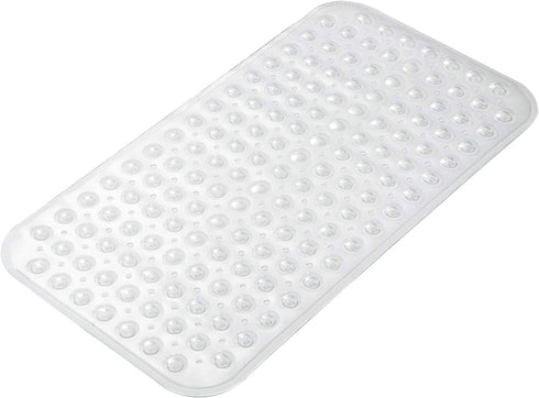 AmazerBath Bath Tub Mat, Medium Size 27.6 x 15 Inches Non-Slip Shower Mats with Suction Cups and Drain Holes, Bathroom Bathtub Mats Machine Washab...