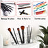 Acrylic Makeup Brush Organizer Holder Clear Cosmetic Brushes Storage with 3 Slots...