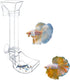 Aquarium Fish Shrimp Feeding Dish Set Clear Fish Feeder Tube and Dish with Cleaning Brush and Measuring Spoon for Feeding Shrimp and Preventing Fo...