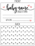 50 Sweet Heart Baby Name Suggestion Cards for Baby Shower...