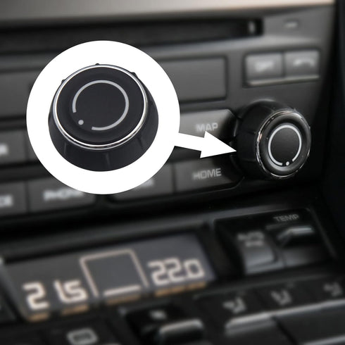 PSKB002R Volume Control Knob Compatible with Porsche 911 2011-2018 991, Boxster 2012-2016 981, Cayenne 2011-2018 958, Cayman 2012-2016 981, Paname...