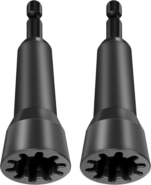 2 Pcs Wire Twister Tool for Drill, Wire Twister, Wire Twisting Tool, Drill Wire Twister, Wire Connector Driver Wire Connector Socket with 1/4 Chuc...