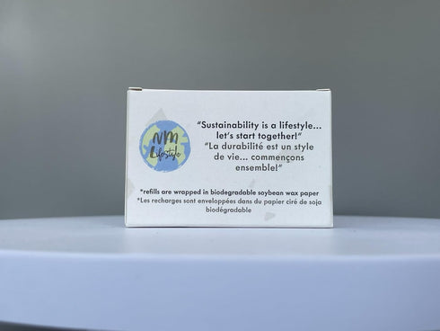 Eco-Friendly, Vegan Bamboo Charcoal Dental Floss Refills (5 x 40 metres) Cruelty-Free, Natural, Waxed Peppermint Floss Refills...