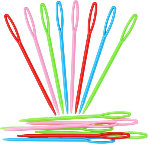 Penta Angel Plastic Sewing Needles 40Pcs 3.5 Inch Large Eye Bodkin Embroidery Knit Weaving Needles Tapestry Hand Sewing Needle Tools for DIY Craft...